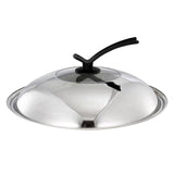 Maxbell Round Frying Pan Cover 36cm Fry Pan Lid for Home Use 34-35.5cm Diameter Pots Standable Handle