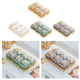 Maxbell Fruit Plate with Lid Removable Serving Dishes for Candy Veggies Party Supply Amber