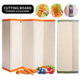 Maxbell Folding Cutting Board Sturdy Chopping Block for Camping Barbecues Vegetables orange