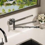Maxbell Swivel Towel Rack Wall Mount Swing Towel Hanger for Bathroom Shower Room Black