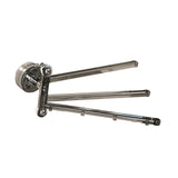Maxbell Swivel Towel Rack Wall Mount Swing Towel Hanger for Bathroom Shower Room Black