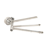 Maxbell Swivel Towel Rack Wall Mount Swing Towel Hanger for Bathroom Shower Room Clear