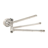 Maxbell Swivel Towel Rack Wall Mount Swing Towel Hanger for Bathroom Shower Room Clear