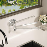 Maxbell Swivel Towel Rack Wall Mount Swing Towel Hanger for Bathroom Shower Room Clear