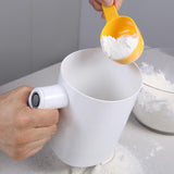 Maxbell Electric Flour Sifter Handheld Easy to Clean Strainer Baking Tool