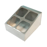Maxbell Spice Canister Organizer Storage Spice Pots Shelf for Table Pantry Household 2 row 4 grids