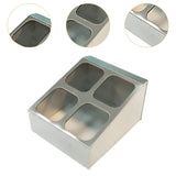 Maxbell Spice Canister Organizer Storage Spice Pots Shelf for Table Pantry Household 2 row 4 grids