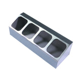 Maxbell Spice Canister Organizer Storage Spice Pots Shelf for Table Pantry Household 1 row 4 grids