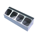 Maxbell Spice Canister Organizer Storage Spice Pots Shelf for Table Pantry Household 1 row 4 grids