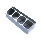 Maxbell Spice Canister Organizer Storage Spice Pots Shelf for Table Pantry Household 1 row 4 grids