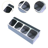 Maxbell Spice Canister Organizer Storage Spice Pots Shelf for Table Pantry Household 1 row 4 grids
