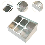 Maxbell Spice Canister Organizer Storage Spice Pots Shelf for Table Pantry Household 2 row 6 grids