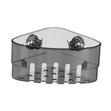 Maxbell Suction Cup Corner Shelf Modern Shower Shelf for Laundry Room Toilet Kitchen Black