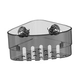 Maxbell Suction Cup Corner Shelf Modern Shower Shelf for Laundry Room Toilet Kitchen Black