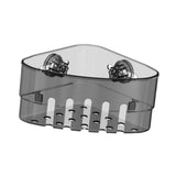 Maxbell Suction Cup Corner Shelf Modern Shower Shelf for Laundry Room Toilet Kitchen Black