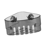 Maxbell Suction Cup Corner Shelf Modern Shower Shelf for Laundry Room Toilet Kitchen Black