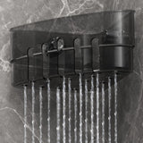 Maxbell Suction Cup Corner Shelf Modern Shower Shelf for Laundry Room Toilet Kitchen Black