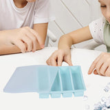Maxbell Silicone Freezer Tray Large and Long Ice Tray for Leftovers Broth Sauce Blue
