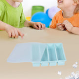Maxbell Silicone Freezer Tray Large and Long Ice Tray for Leftovers Broth Sauce Blue