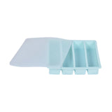 Maxbell Silicone Freezer Tray Large and Long Ice Tray for Leftovers Broth Sauce Blue