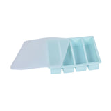 Maxbell Silicone Freezer Tray Large and Long Ice Tray for Leftovers Broth Sauce Blue