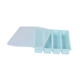 Maxbell Silicone Freezer Tray Large and Long Ice Tray for Leftovers Broth Sauce Blue