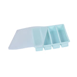 Maxbell Silicone Freezer Tray Large and Long Ice Tray for Leftovers Broth Sauce Blue