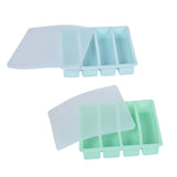 Maxbell Silicone Freezer Tray Large and Long Ice Tray for Leftovers Broth Sauce Blue