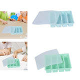 Maxbell Silicone Freezer Tray Large and Long Ice Tray for Leftovers Broth Sauce Blue