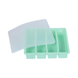 Maxbell Silicone Freezer Tray Large and Long Ice Tray for Leftovers Broth Sauce Green
