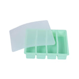 Maxbell Silicone Freezer Tray Large and Long Ice Tray for Leftovers Broth Sauce Green
