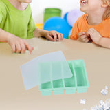 Maxbell Silicone Freezer Tray Large and Long Ice Tray for Leftovers Broth Sauce Green