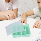 Maxbell Silicone Freezer Tray Large and Long Ice Tray for Leftovers Broth Sauce Green