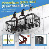 Maxbell Bathroom Storage Shelf Modern Wall Mounted Shower for Kitchen Washbasin Dorm 3 Piece