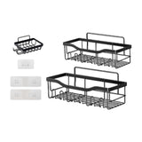 Maxbell Bathroom Storage Shelf Modern Wall Mounted Shower for Kitchen Washbasin Dorm 3 Piece