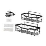 Maxbell Bathroom Storage Shelf Modern Wall Mounted Shower for Kitchen Washbasin Dorm 3 Piece