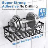 Maxbell Bathroom Storage Shelf Modern Wall Mounted Shower for Kitchen Washbasin Dorm 4 Piece