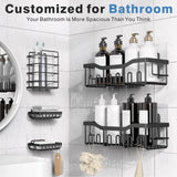 Maxbell Bathroom Storage Shelf Modern Wall Mounted Shower for Kitchen Washbasin Dorm 5 Piece