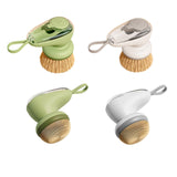 Maxbell Dish Brush with Soap Dispenser Kitchen Brush for Kitchen Dishes Pot Scrubber Gray Brush
