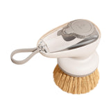 Maxbell Dish Brush with Soap Dispenser Kitchen Brush for Kitchen Dishes Pot Scrubber Gray Brush