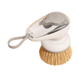 Maxbell Dish Brush with Soap Dispenser Kitchen Brush for Kitchen Dishes Pot Scrubber Gray Brush