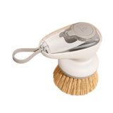 Maxbell Dish Brush with Soap Dispenser Kitchen Brush for Kitchen Dishes Pot Scrubber Gray Brush