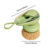 Maxbell Dish Brush with Soap Dispenser Kitchen Brush for Kitchen Dishes Pot Scrubber Green Brush