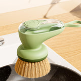 Maxbell Dish Brush with Soap Dispenser Kitchen Brush for Kitchen Dishes Pot Scrubber Green Brush