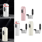 Maxbell Heating Cup Portable Heated Water Boiler for Family Cars Work Brewing Coffee Pink