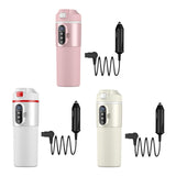 Maxbell Heating Cup Portable Heated Water Boiler for Family Cars Work Brewing Coffee Pink