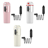 Maxbell Heating Cup Portable Heated Water Boiler for Family Cars Work Brewing Coffee Pink