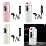Maxbell Heating Cup Portable Heated Water Boiler for Family Cars Work Brewing Coffee Pink