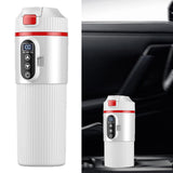 Maxbell Heating Cup Portable Heated Water Boiler for Family Cars Work Brewing Coffee White
