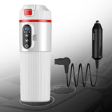 Maxbell Heating Cup Portable Heated Water Boiler for Family Cars Work Brewing Coffee White